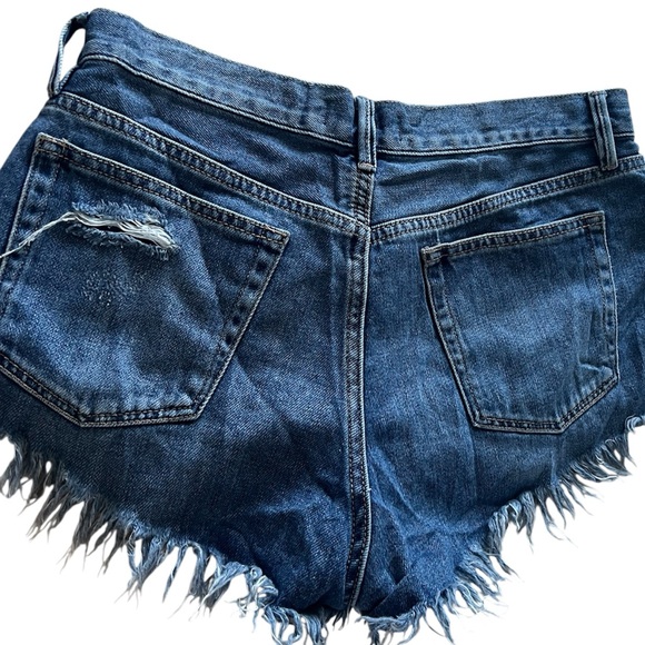 Free People We The Free ‘Good Vibrations’ Denim Shorts - Picture 4 of 5